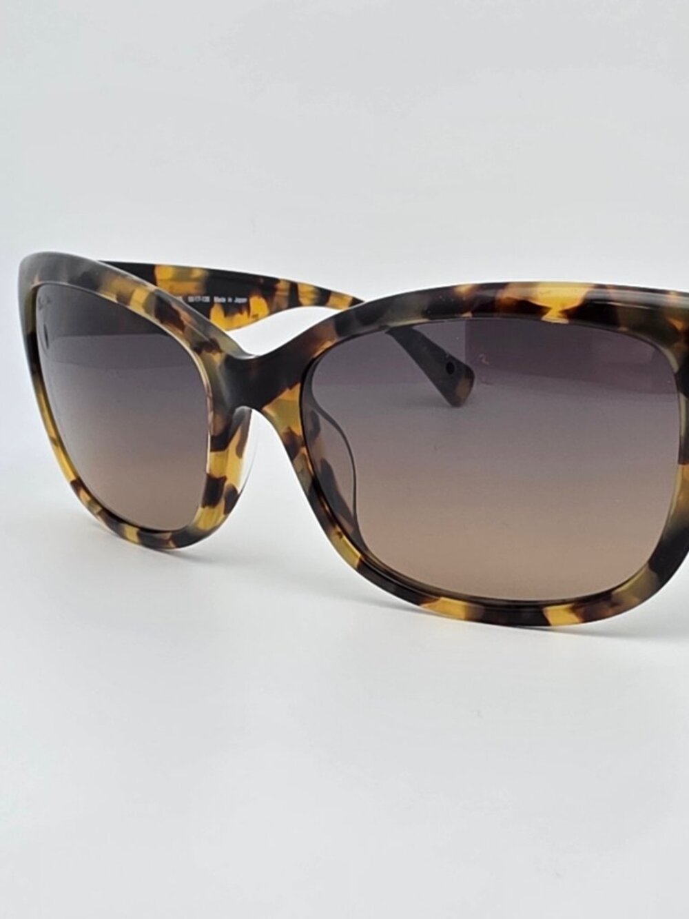 Maui Jim MJ768-10L Plumeria Tokyo Tortoise Polarized Grey Cat Eye Sunglasses - Picture 1 of 14